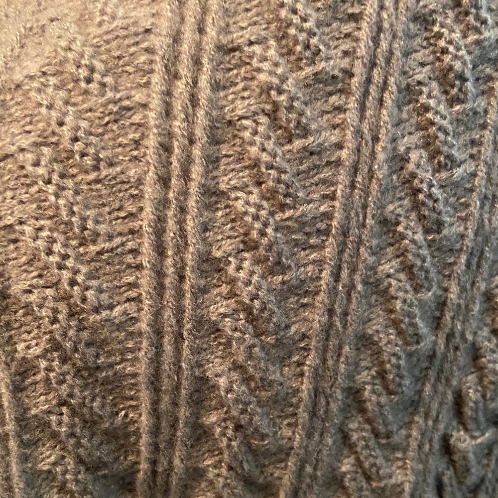 Cozy Gray Knit Women's Sweater - Picture 4 of 5